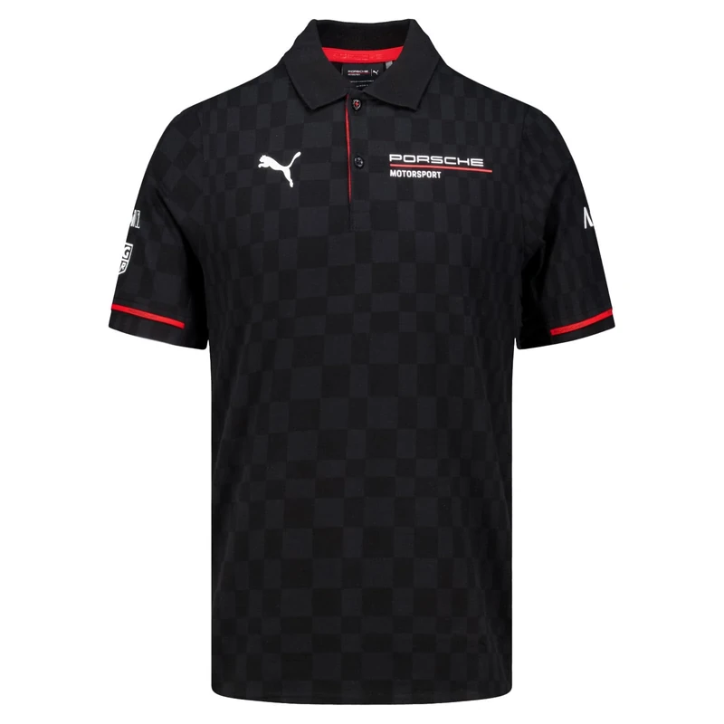 PUMA Porsche Motorsport Herren Team Poloshirt - Schwarz - Größe: L - Image 1