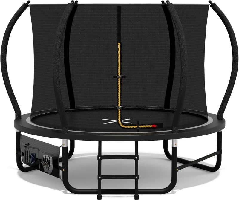 Devoko Trampolin Outdoor Ø228/305/366/427 cm, GS-Zertifikat, Mit verstärkten Beintraversen, Stabil, Robust und Belastbar, Einteilige Konstruktion für Kinder und Erwachsene