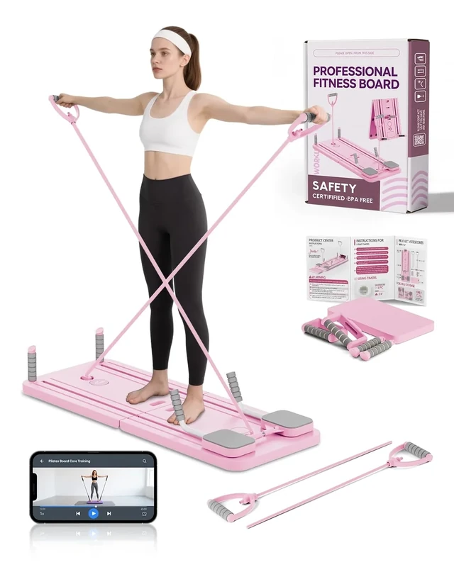 AMAZINGHOME Pink Pilates Board 602