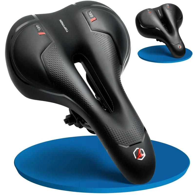 toptrek Fahrradsattel Herren Damen Bequem Weich, Ergonomischer Fahrrad Sattel, Schmerzfrei Radfahren, 2025 Neue Aufrüstung Fahrradsitz Atmungsaktiv Stoßdämpfend für E-Bike MTB Rennrad Cityrad