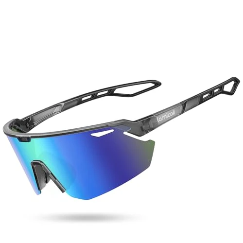 Lamicall Sportbrille Fahrradbrille, Sport Brille - Grau