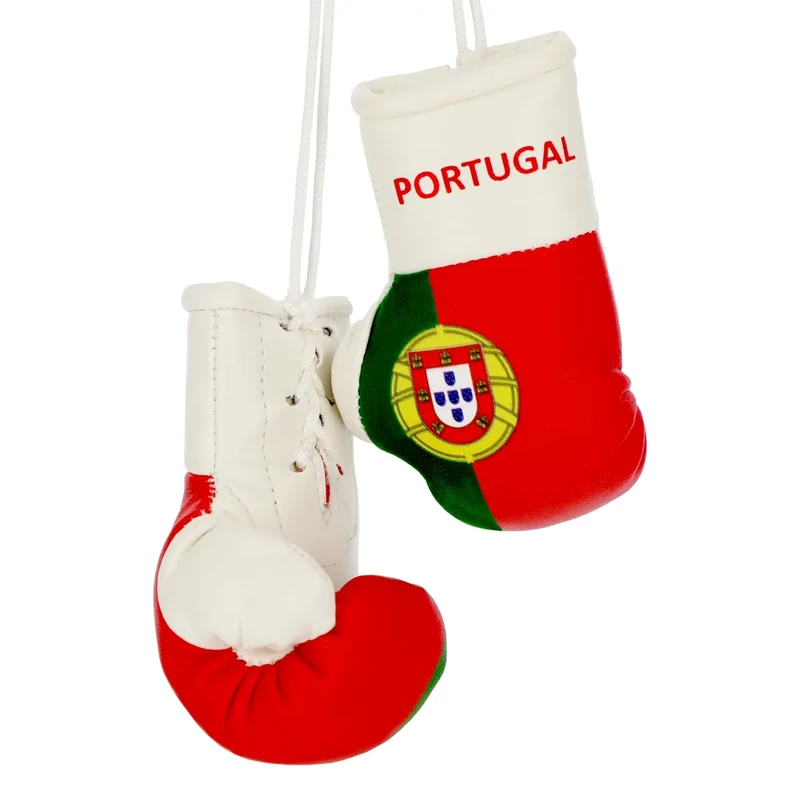 ProSx - Mini-Boxhandschuhe für den Innenspiegel I Vielfalt verschiedener Flaggendesigns (Portugal)