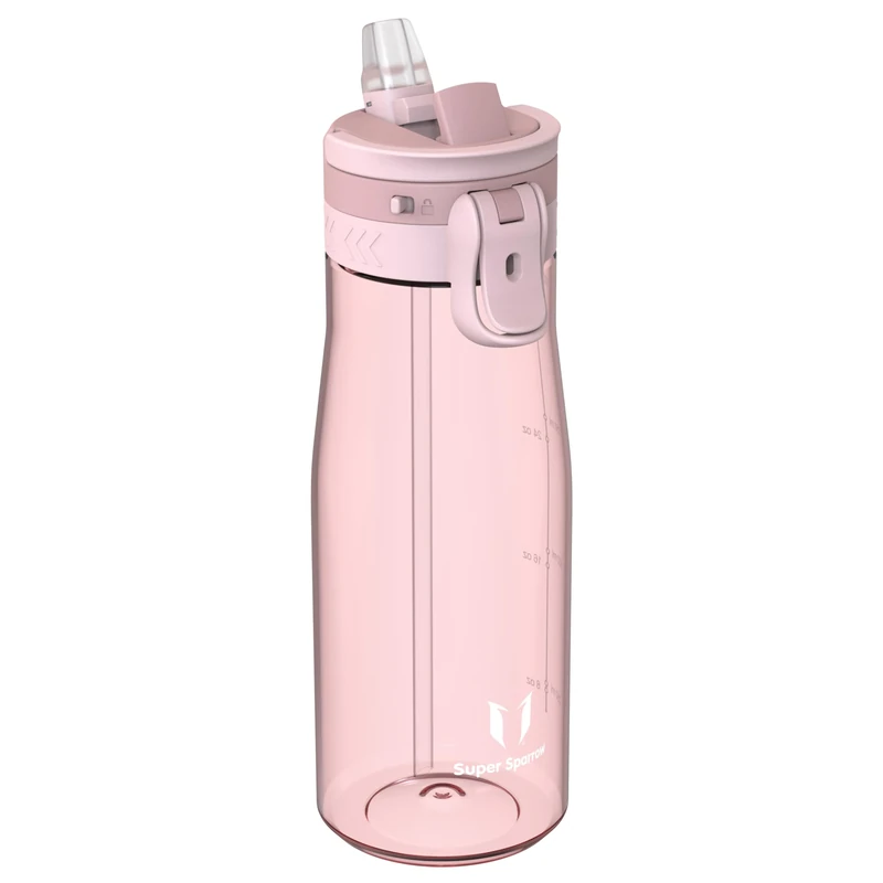 Sparrow Trinkflasche 1L - TouchFlow Tritan Wasserflasche - BPA-frei - Sportflasche Auslaufsicher - Trinkflaschen mit Strohhalm für Sport, Outdoor - Leicht, Nachhaltig