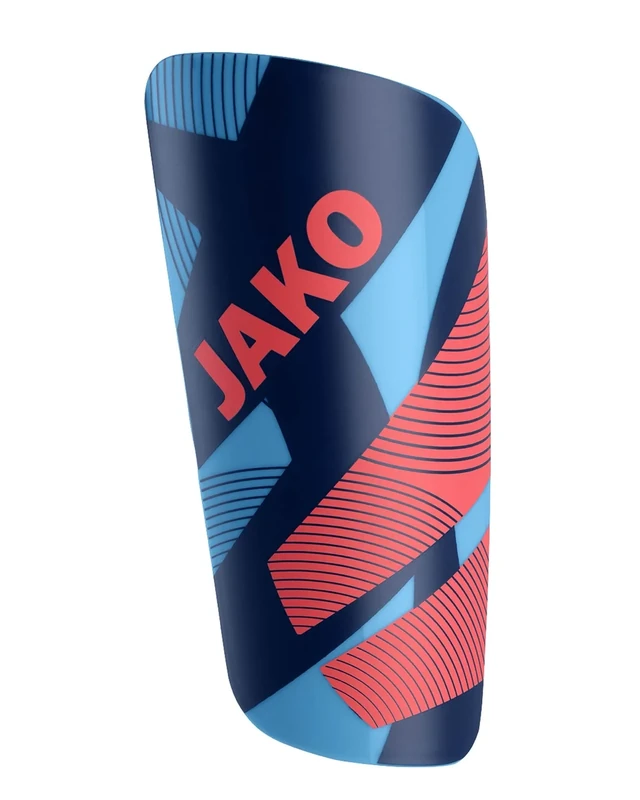 JAKO Unisex Schienbeinschoner River Light, SkyBlue/Navy/Coral, S