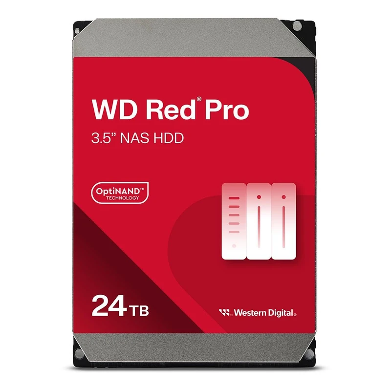WD Red Pro 24 TB NAS Interne Festplatte 3,5 Zoll - 7200 U/Min, SATA 6 Gb/s, CMR, 512MB Cache