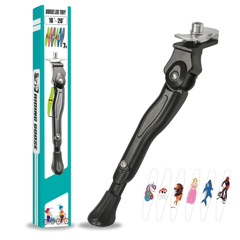 Riding Goose Kinder Fahrradständer 16-20 Zoll | Extra Stabiler höhenverstellbarer Fahrradständer Kinderfahrrad für Fahrrad - einfache Montage Dank Anleitung