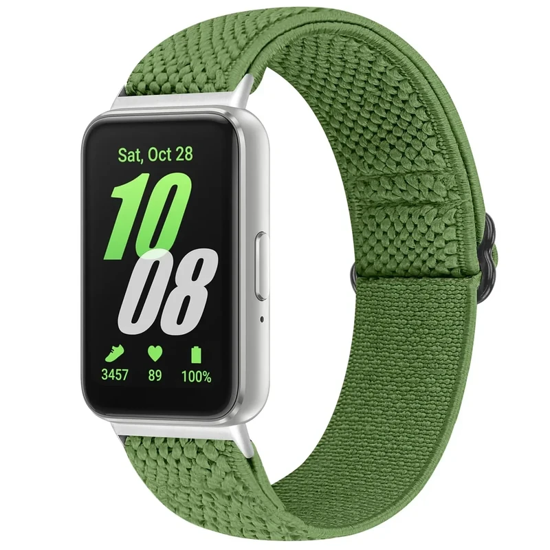 Yunshare Elastische Nylon Armband Kompatibel mit Samsung Galaxy Fit 3, Verstellbare Dehnbare Nylon Ersatzarmband für die Galaxy Fit3 SM-R390 für Damen Herren
