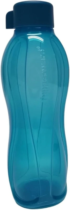 Tupperware to Go Eco 1,0 Liter Drehverschluss Trinkflasche EcoEasy für Kohlensäure 1000ml (türkis)
