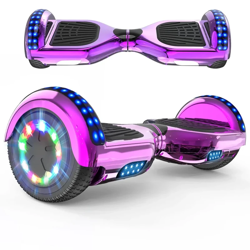RCB Hoverboards 6,5 Zoll Skateboard Kinder und Jugendliche Hoverboards mit Bluetooth - Led Licht Segway mit Leistungsstarkem Motor Geschenk für Kinder