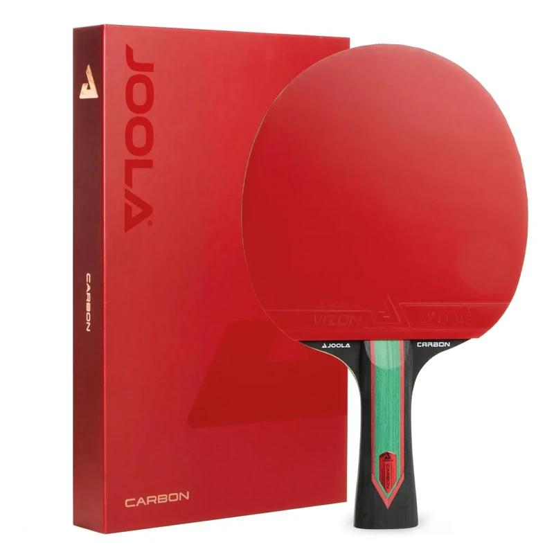 JOOLA Tischtennisschläger RED Carbon Pro/Control/X – Carbon Tischtennisschläger mit Magnetbox