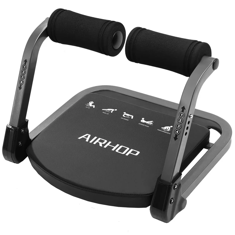 AIRHOP 8-in-1 Smart Core Ab Machine, klappbarer Bauchtrainer & Bauchmuskeltrainer bis 100 kg, Bauchtrainer für Zuhause & Büro, Ganzkörper-Workout Bauch Beine Po Trainingsgerät