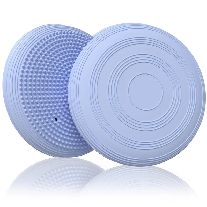 GLOSKIN Balance Kissen Mit Pumpe, Durchmesser Von 34 cm, Balancekissen, Orthopädischer Gleichgewichtskissen, Bürokissen, Yoga -Sportkissen, Luftkissen für Massage