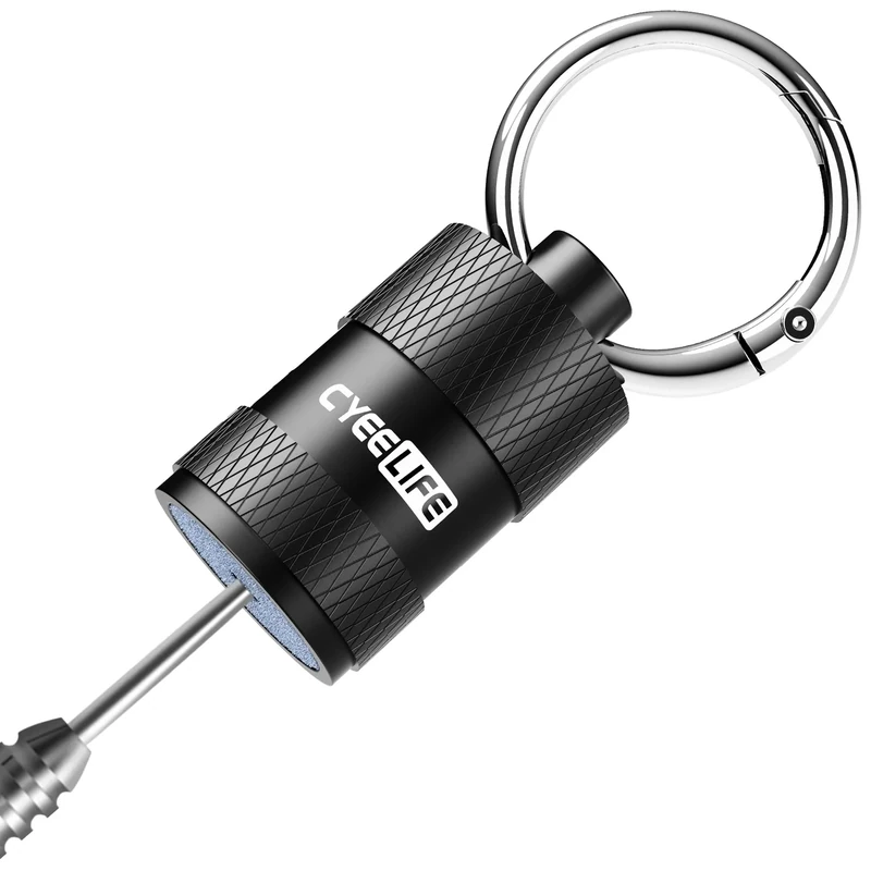 CyeeLife Schleifsteine für Dartpfeile Metallspitzen,Dart Sharpener,Schlüsselanhänger Schleifstein für Dartpfeile,Dart Zubehör