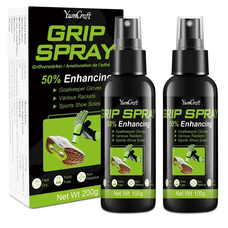 YumCraft Grip Spray Torwarthandschuhe, Torwarthandschuhe Grip Spray für Schuhe und Handschuhe, Torwart Training Torwart ZubehöR für FußBall, Basketball (100ml)
