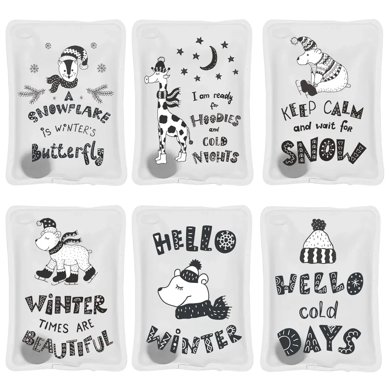 Handwärmer Wiederverwendbar 6er Set, Taschenwärmer Kinder zum knicken, Taschenwärmer Kinder, Handwärmer unterwegs, Taschenheizkissen, Handheizkissen