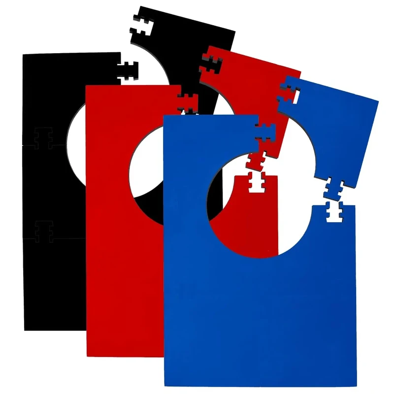 KOTO - 6pcs. Dart Surround Blau Square, langlebige Dart wandschutz, verhindert Schäden, Eva (13,5 cm)