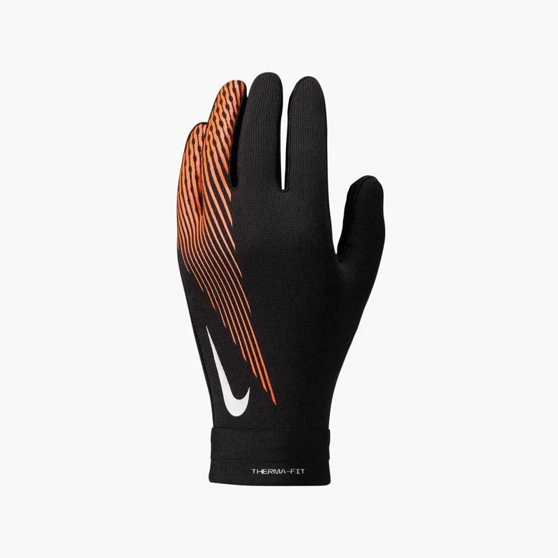 Nike Academy Therma-Fit-Fußballhandschuhe, Black/Hyper Crimson/Metallic S, HF0546-014, M
