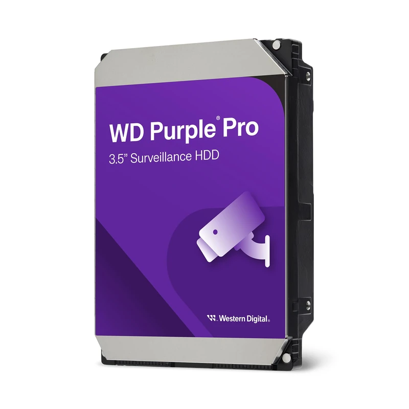 WD Purple Pro 24 TB Interne Festplatte 3,5 Zoll - HDD für Überwachungskamera, AllFrame KI-Technologie, OptiNAND, 550 TB/Jahr Workloads, 7200 U/Min, 512 MB Cache