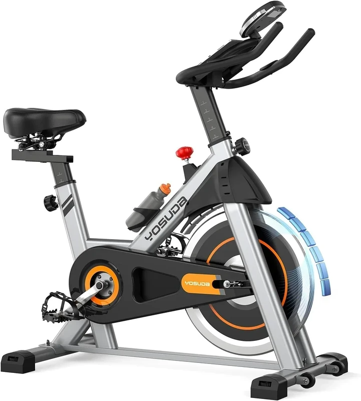 YOSUDA Magnet-Heimtrainer Fahrrad Ergometer - Leises Indoor Bike für Zuhause, Testsieger mit Tablet-Halter & LCD-Display, 136kg Belastbarkeit