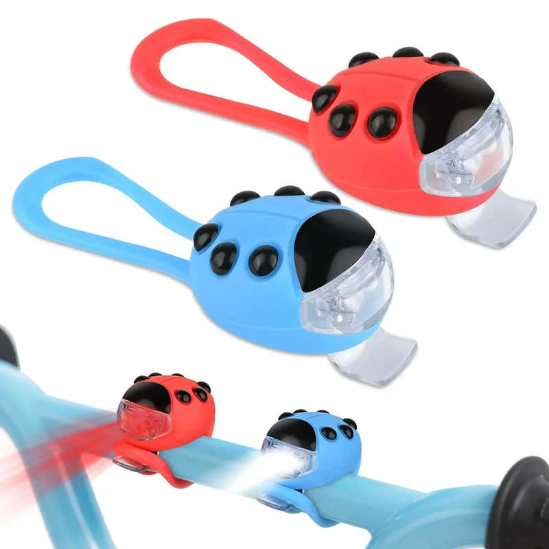 ZWOOS 2 Stück Licht Roller Kinder, Licht Laufrad Kinder mit 3 Licht-Modi, IPX5 Wasserdicht Beleuchtung für Rollator, Led Roller Beleuchtung für Kinderroller, Gehstock, Rucksack