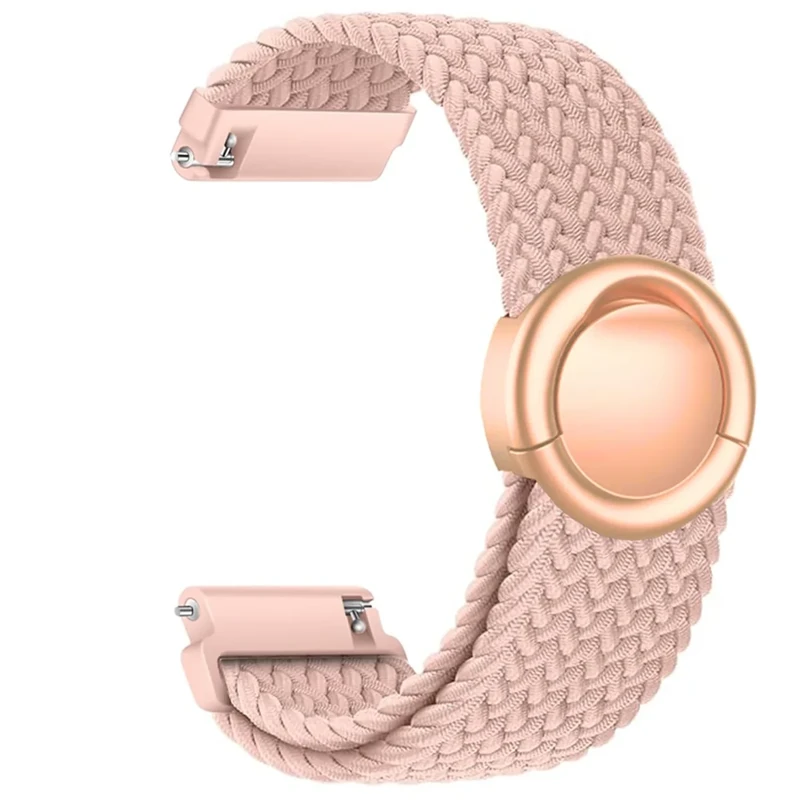 Issinlky 18mm Nylon geflochtenes armband Kompatibel mit Garmin Venu 2S/Venu 3S/Vivomove 3S/Vivoactive 4S/Forerunner 255s/265s, Elastisches Runde Schnalle Band für Watch GT5 41mm/GT4 41mm