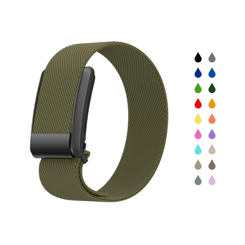 Lunar Straps kompatibel mit Whoop 5.0 Band ulta leichtes atmungsaktives und verstellbares Sportband in verschiedenen Farben (Army Grün)