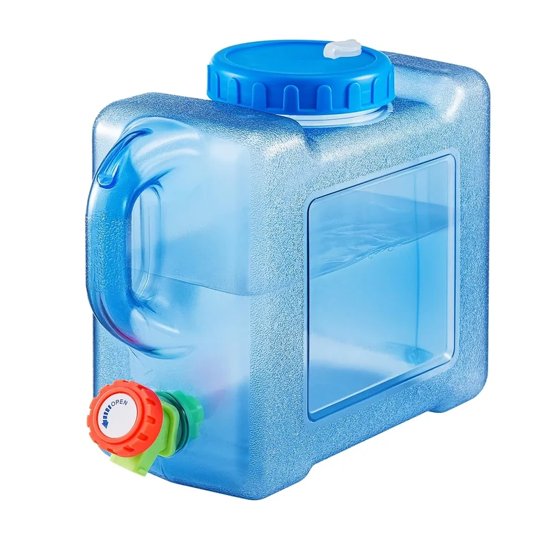 Trintion Wasserkanister mit Hahn und Schraubdeckel Wasserbehälter Trinkwasser Behälter, Wassertank für Wandern Camping Picknick Wohnwagen (5L)