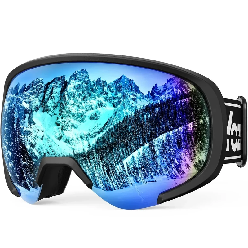 YOZISS OTG Skibrille für Herren Damen,Snowboardbrille für Brillenträger Anti-Beschlag & 100% UV-Schutz,OTG Skibrille Schneebrille für Skifahren & Wintersport