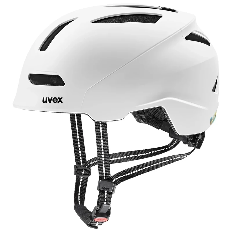 uvex urban Planet - robuster City-Helm für Damen und Herren - aus Recyclingmaterial - optimierte Belüftung - White matt - 58-61 cm