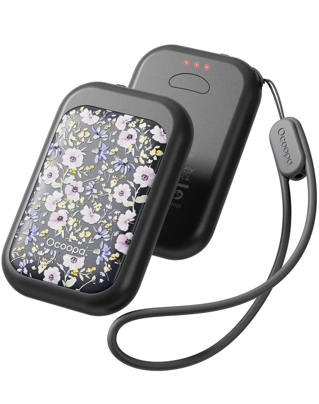 OCOOPA Magnetische wiederaufladbare Handwärmer, Karten-Stil, elektrischer Handwärmer 5000 mAh, tragbare Handheizung, UL-Zertifiziert, 3 Heizstufen, Tech-Geschenke für Männer, Geldbörsen-Must-Haves