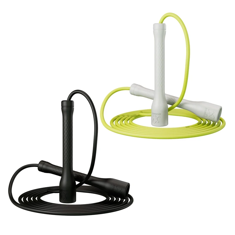 MOGOLD Trainings-Springseil, 5 mm, PVC-Springseil, verstellbare Länge mit bruchsicheren Griffen, ideal für Anfänger und Fortgeschrittene, Fitness, Cardio und Boxen