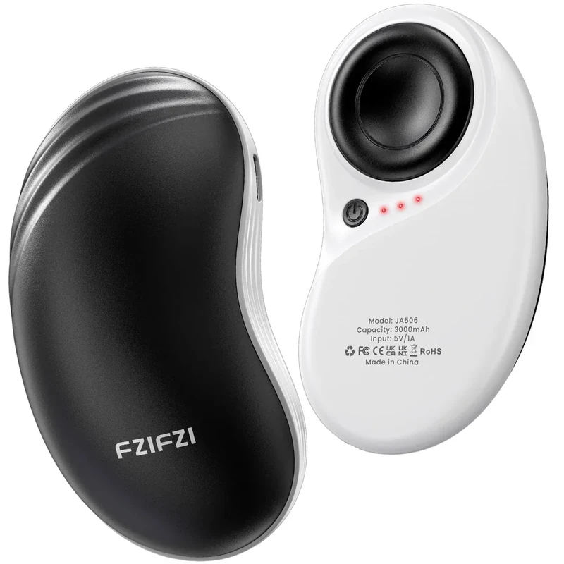 Handwärmer Elektrisch, 2er Set Elektrische Handwärmer Magnetisch, USB Taschenwärmer Wiederverwendbar mit 3 Stufen, Wärme bis zu 57°C, Geschenk für Weihnachten, Reisen und Outdoor im Winter