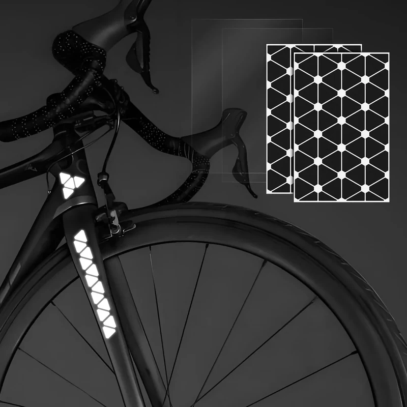 Siegvoll Reflektoren Sticker Set – für Fahrrad, Helm, Kinderwagen, Roller und Motorrad – Selbstklebende Reflektoren-Aufkleber für Dunkelheit - Reflektoren Kinder