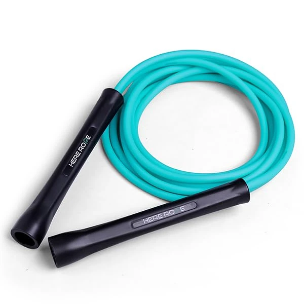 Hererope 3,1 m PVC-Springseil 6 mm – Für Fitness, Cardiotraining, Boxen, Geschwindigkeit & Tricks – Mit bruchsicheren Griffen und knotenfreiem Seil für Männer und Frauen