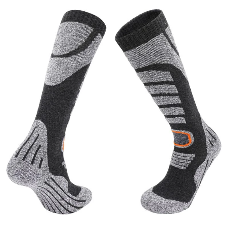 Loowoko Skisocken Herren Damen 1 Paar, Mit gepolsterten Bereichen, Atmungsaktiv, ideal für Wintersport, perfekte Passform, Wärmeisolierung, One Size