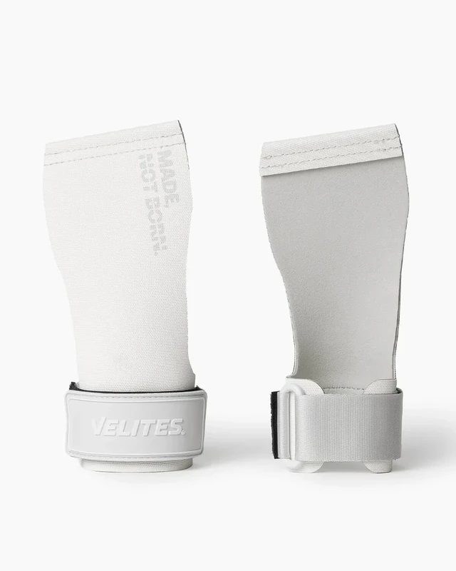 Velites All Terrain Sports Grips 2,1 mm mit Kevlar-Faser | Weiß | L | Verwendung mit oder ohne Magnesium | Griff an Stangen, Gewichten und Ringen | inklusive Armbänder und atmungsaktiver Tasche - Image 1