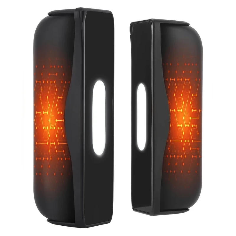 Citybee Handwärmer Elektrisch Taschenwärmer 10000 mAh Magnetisch Teilbar - 2er-Pack Tragbar Handwärmer mit Beleuchtungsfunktion - 3 Stufen Akku Heizung bis zu 55°C - für Outdoor Camping Wandern