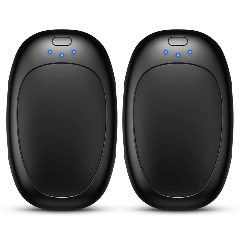 gabless Handwärmer Wiederaufladbar 2er-Pack, Elektrischer Handwärmer wiederverwendbar mit 3 Wärmestufen, Tragbarer Handwärmers warmes Geschenk für Damen und Herren, für Outdoor Camping Golf Jagd