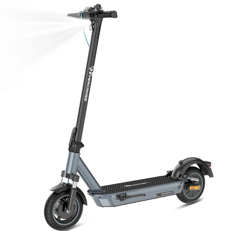 EVERCROSS EV10K MAX E Scooter mit Straßenzulassung (ABE), 70KM Reichweite, Faltbarer Offroad Elektroroller für Erwachsene mit APP,10'' Electric Scooter mit 400W Motor,Duale Stoßdämpfer