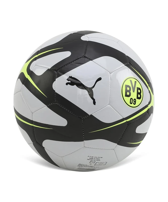 PUMA Unisex Borussia Dortmund Culture Fußball 5, Silver Mist Black Gray