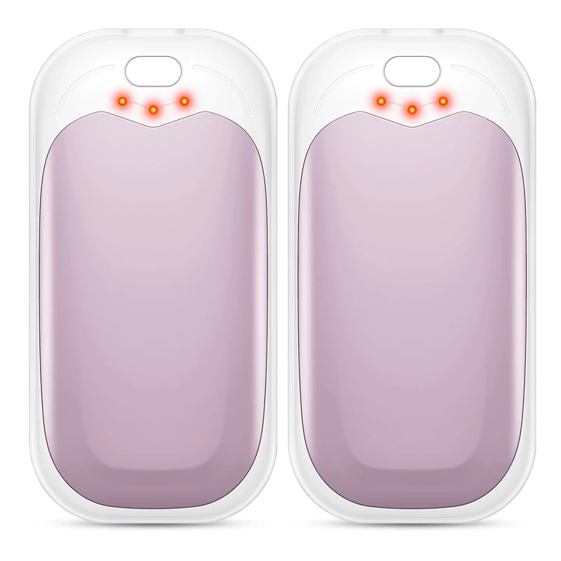 gabless Handwärmer Wiederaufladbar 2er, Elektrisch Handwärmer USB Tragbarer Handwärmers im Taschenformat mit 3 Wärmestufen, Schnell aufheizendes Taschenwärmer Tolles Geschenk für Männer und Frauen
