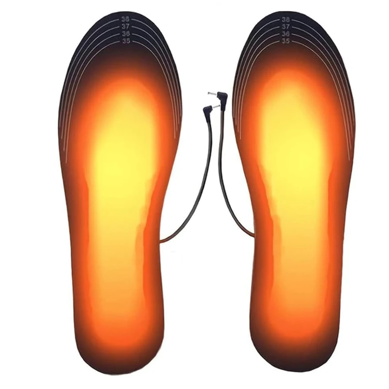 Beheizbare Einlegesohlen, Fußwärmer, 2025 Neu Sohlenwärmer, Wärmesohle, Fußwärmer Wärme Thermosohlen für Männer und Frauen (35-45)