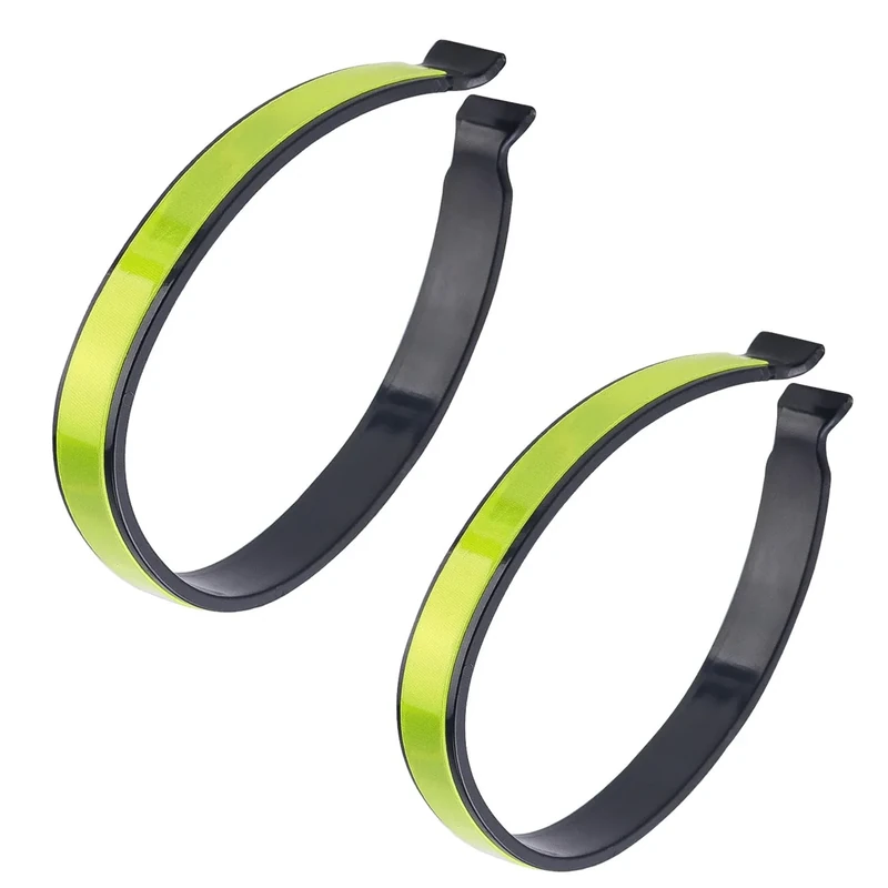 2 Stück Reflektierender Hosenklammer Fahrrad, Breite13,6MM, Universal Hosenklammern für Radfahrer, Hosenschutz Fahrrad Fahrradklammer für Hosen, Reflektierende Hosenklammern（Breitenverbreiterung）