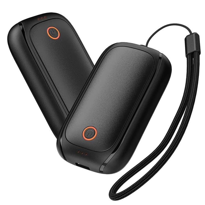 2er-Pack Wiederaufladbare Handwärmer, Magnetische Elektrische Handwärmer Taschen, 12 Stunden Maximale Heizzeit, Geschenke für Damen und Herren