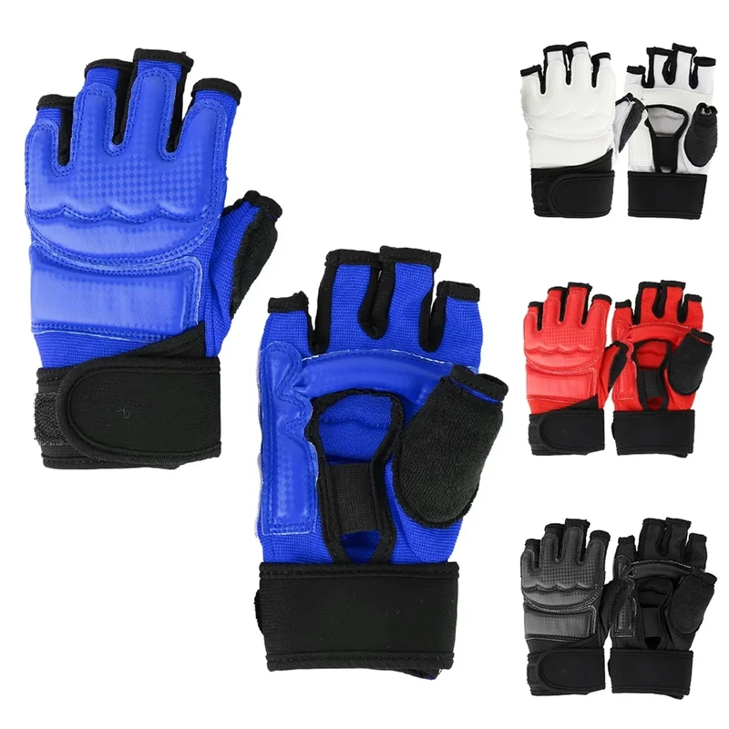 Hwtcjx Boxhandschuhe für Kinder, Junior Sparring Gloves, Boxing Gloves, Kinderboxhandschuhe, PU Boxhandschuhe, Junior Sparringhandschuhe, Altersgruppe 3-12 Jahre, Boxtraining (Blau, XXXS)