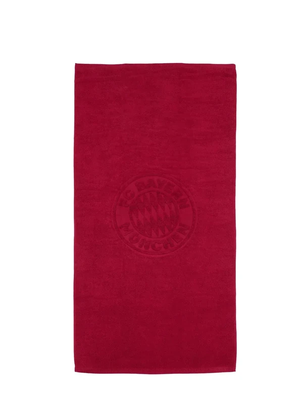 FC Bayern München Duschtuch I Handtuch 140 x70 cm (Bordeaux) I Weich & saugfähig aus 100% Baumwolle mit Vereinswappen I Offiziell lizenziert