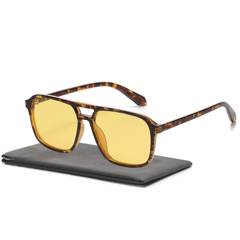 Musivon Große Nachtsichtbrille zum Autofahren für Damen und Herren, blendfreie Nachtfahrbrille - Image 1