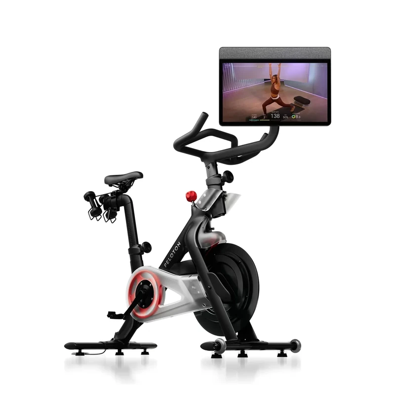 Peloton Cross Training Bike Fitnessgerät, Indoor-Spinning Bike für das Training zu Hause, Kompaktes Fitnessbike für Cardio und Krafttraining & Indoor-Cycling, Black