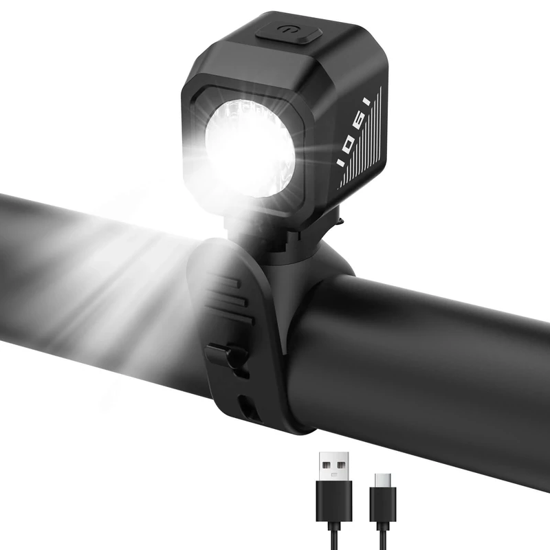 Tavaler Fahrradlicht Vorne USB-C Aufladbar | StVZO Zugelassen Fahrradlampe Vorne Akku | IPX5 Wasserdicht Fahrrad Licht Vorne LED | Fahrrad Frontlicht für Rennrad E-Bike MTB Citybike