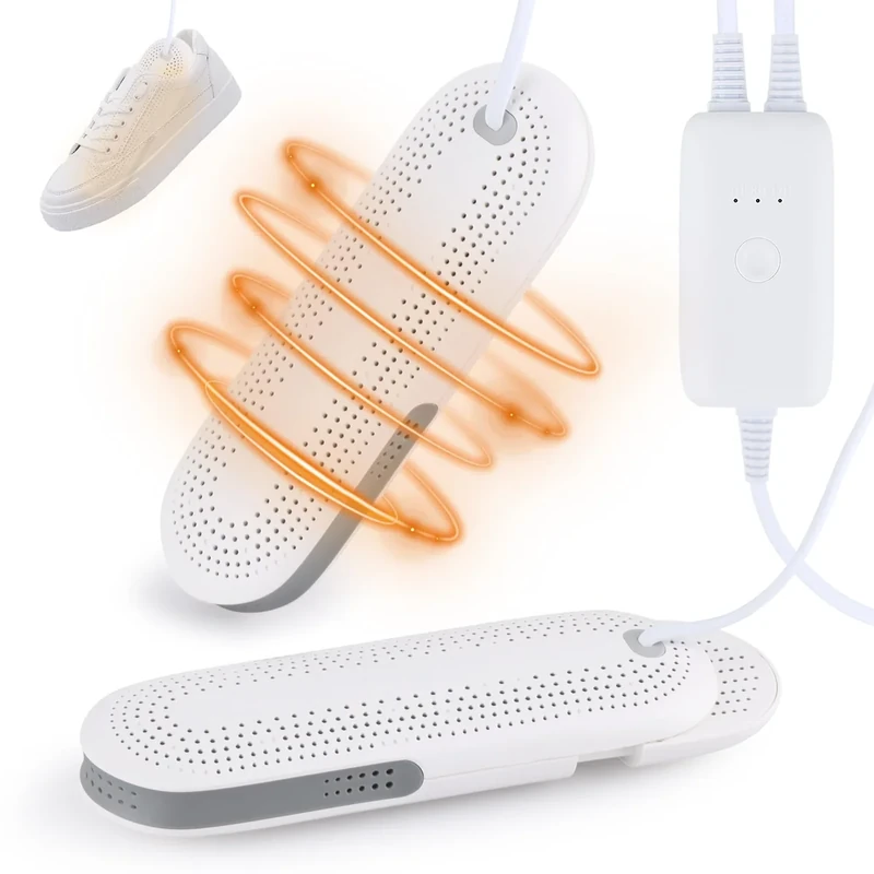 Schuhtrockner Elektrisch, Stiefeltrockner tragbarer Schuhtrockner 360ª Trocknung mit Europäischem Stecker, Schuhwärmer Elektrisch Antibakteriell für Schuhe, Handschuhe, Socken, Skischuhe
